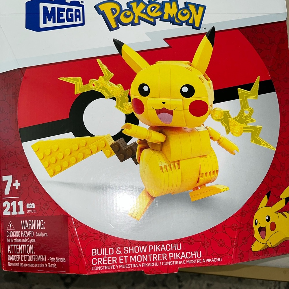 Mattel Yellow Pikachu Building Set